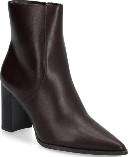 Mango Pointed Heel Ankle Boot - DARK BROWN - 37