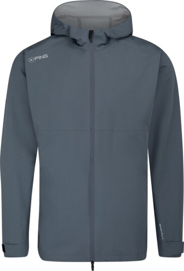 Ping Aquadrive Hooded Jacket Grå Golf regnjakke herre Carbon Medium