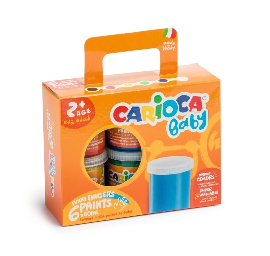 Carioca Baby 6 Fingerpaints 809431 Carioca Baby 6 Fingerpaints 809431