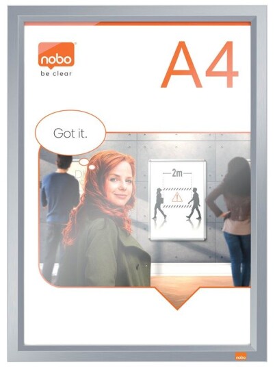 Nobo Impression Pro A4 Poster Frame with Anodised Clip Frame