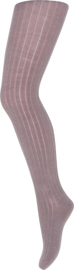 Mp Ull Rib Strømpe Dark Purple Dove (60 / 3 4 mnd)
