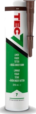 Tec7 Fugemasse Brun 310ml Tec7 Fugemasse Brun 310ml