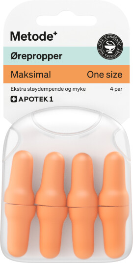 Metode ørepropper maksimal 4 par