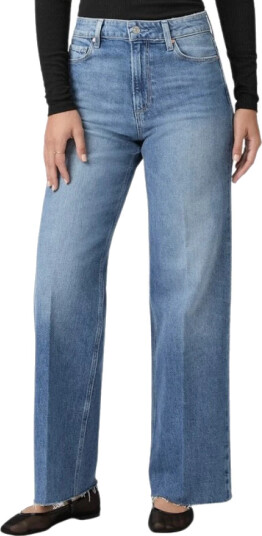Paige Dame Jeans Blå W26,