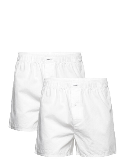 Bread & Boxers 2-Pack Boxer Shorts - White - XXL Bread & Boxers 2-Pack Boxer Shorts - White - XXL