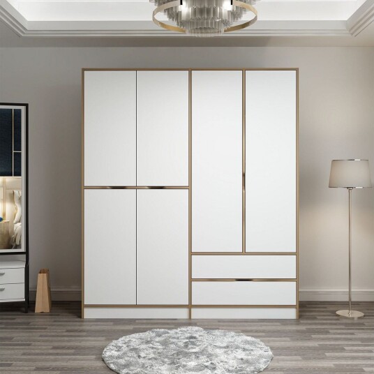 Munna Garderobe 180 cm - Hvit