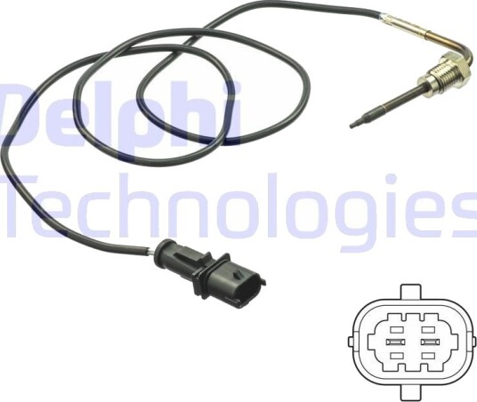 Sensor, eksostemperatur DELPHI TS30193