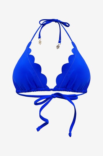 Kaanda Beach Life Bikini BH New Venus Scallop Triangle Top Blå