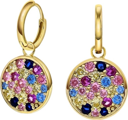 Pan Jewelry Shine øreringer i 925 forgylt sølv