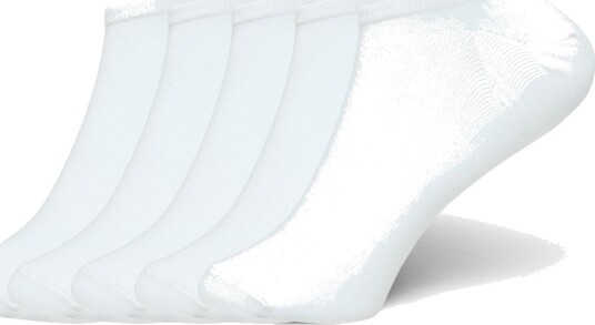 Bread & Boxers Ankle Socks 5 Pack   White   40 46