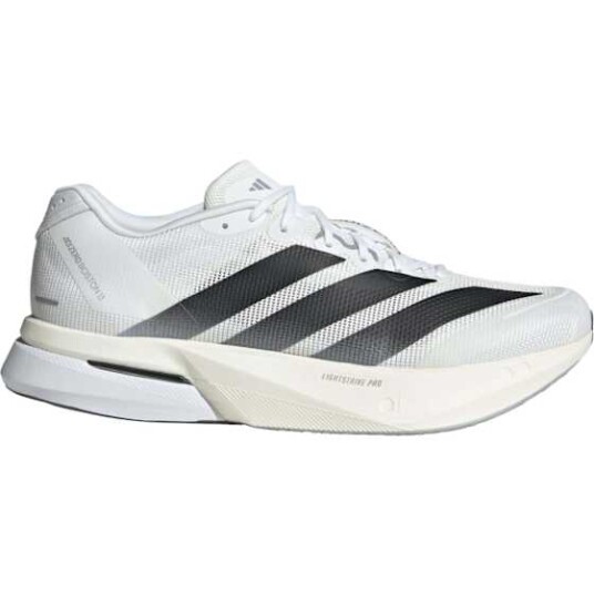 Adidas Men"s Adizero Boston 13 Cloud White / Core Black / Dash Grey 44