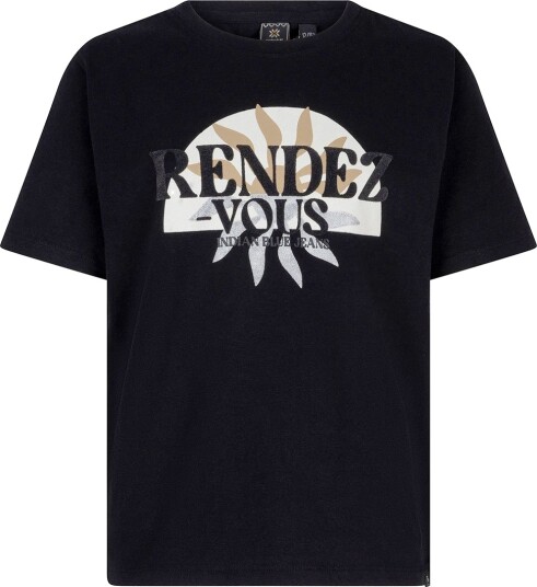 Indisk Blue Jeans T skjorte Rendez VouSvart Indian Blue Jeans 8 år 128 T skjorte