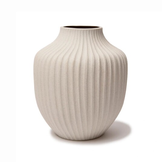 Lindform Kyoto vase Sand white light deep line