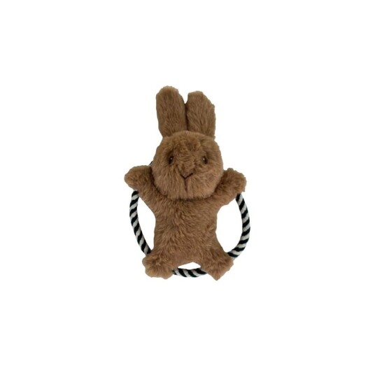 Bark A Boo Evergreen Bunny On Rope Ring