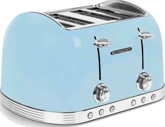 Schneider Consumer SCTO4BL Retro Brødrister 1630W (4 skiver) Blå