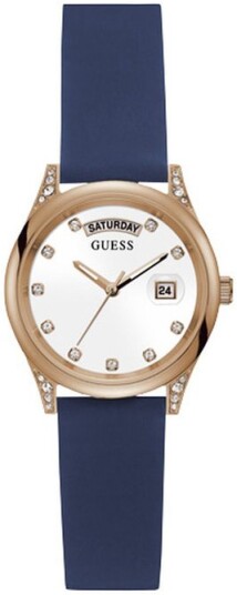 Guess Dameklokke GW0356L1 Mini Aura Hvit/Gummi Ø31 mm