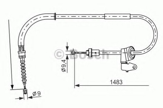Bremsewire BOSCH 1 987 482 228 Bremsewire BOSCH 1 987 482 228