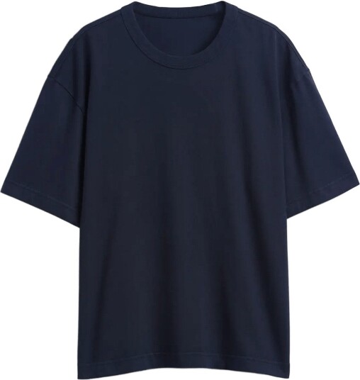 GAP Adult Heavyweight Crop T Shirt From The Gap Collection   Navy   XL