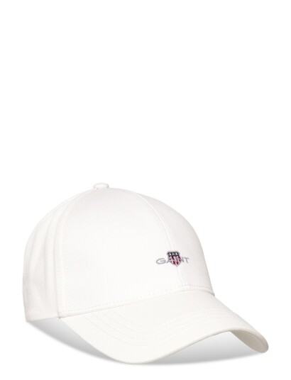 GANT High Shield Cotton Twill Cap White ONE SIZE GANT High Shield Cotton Twill Cap White ONE SIZE