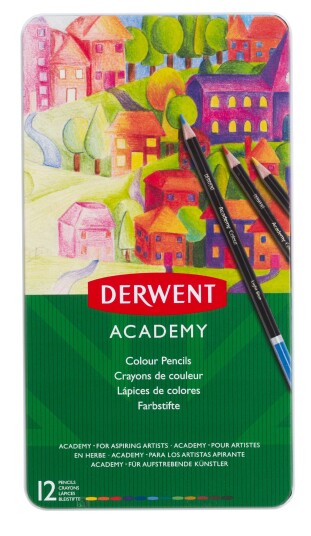 Derwent Colour Pencils 12 Tin Derwent Colour Pencils 12 Tin