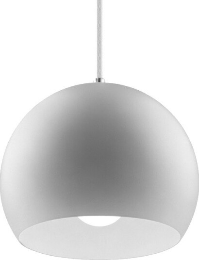 Home Décor GLOBE Hvit Ø20cm pendel E27 fatning 2m ledning metall