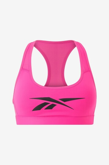 Reebok Performance Sports BH S Lux Vector Racer Bra Rosa