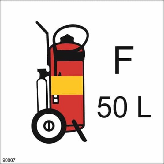 WHEELED FIRE EXTINGUISHER FOAM 15X15 PVC 15x15cm