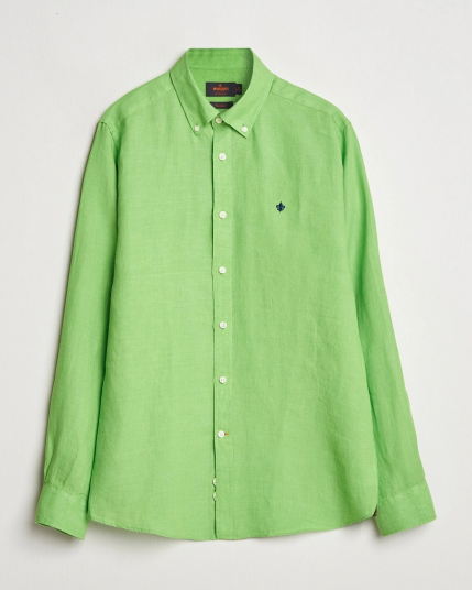 Morris Douglas Linen Button Down Shirt Green Morris Douglas Linen Button Down Shirt Green