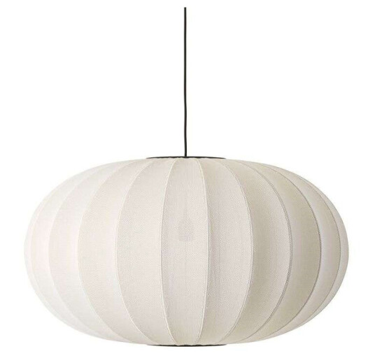 Made By Hand - Knit-Wit 76 Oval Pendel Pearl White