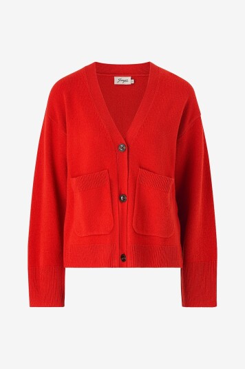 Jumperfabriken  Kardigan Estrid Rød