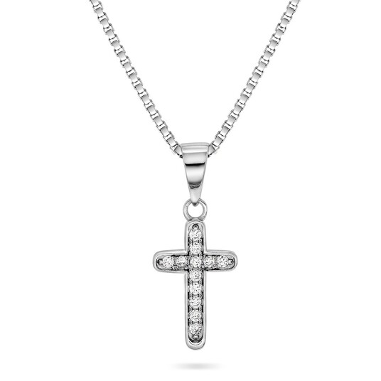 Pan Jewelry Smykke i 925 sølv med kors og zirkonia