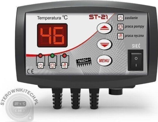 Tech St-21 Regulator For Sentralvarmepumpe Sort Tech St-21 Regulator For Sentralvarmepumpe Sort