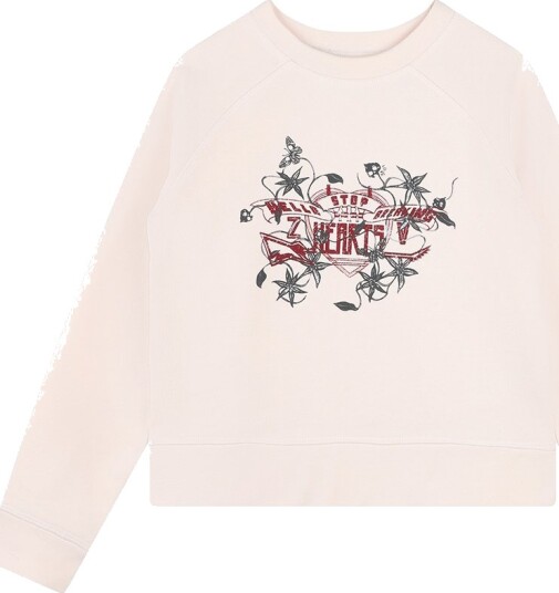 Zadig & Voltaire Collegegenser Apricot m. Trykk Zadig & Voltaire 10 år 140 Collegegenser Rosa