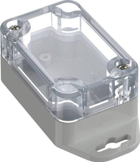Tru Components TC 13865204 87,8 × 40 × 30 mm ABS PC Lys Grå Transparent