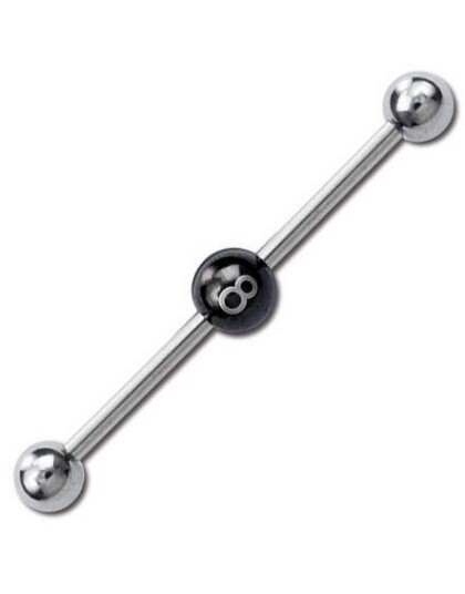 Utgått Eight Ball Ørebarbell Strl 1.6 x 26 mm med 5 mm kule