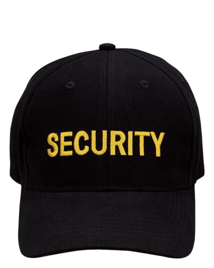 Rothco Supreme Baseball Cap - 'Security' Svart