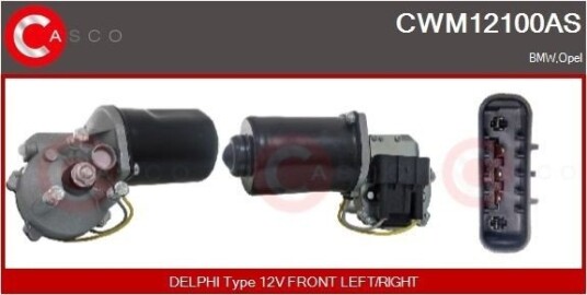 CASCO CWM12100AS Vindusviskermotor CASCO CWM12100AS Vindusviskermotor