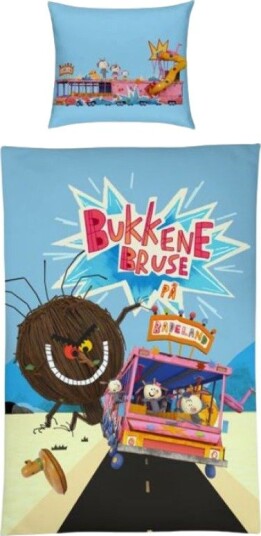 Bukkene Bruse Badebussen Sengesett 140 X 200cm