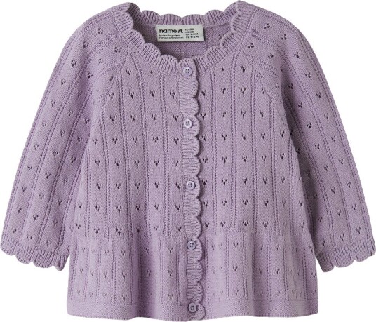 Name It Cardigan Strikk NbfOxenia Arvestykke Lilac Name It 68 Cardigan Lilla 62