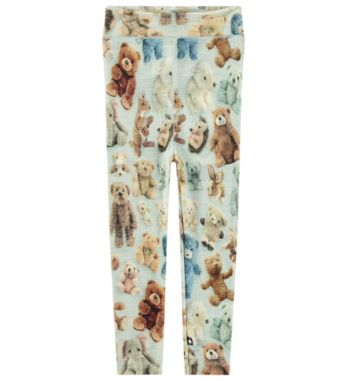 Molo Leggings Ull Sting Teddy Massevis Molo 68 Leggings Beige Blå Brun 62