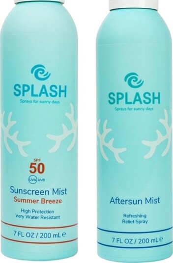 SPLASH Summer Breeze Sunscreen Mist SPF 50 200 ml + SPLASH Aftersun Mist 200 ml