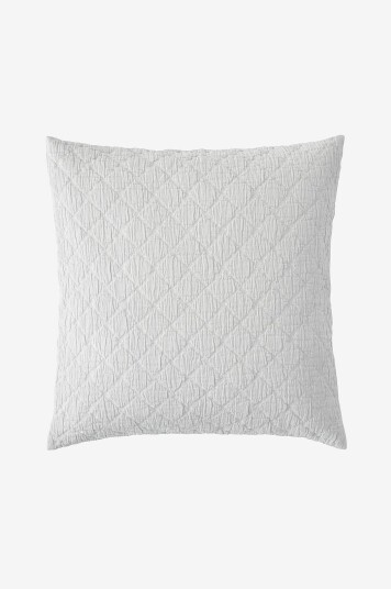 Ellos Home Putetrekk Thelma Check i bomull 50x50 cm Grå