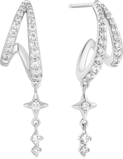Pan Jewelry Øredobber i 925 sølv med zirkonia