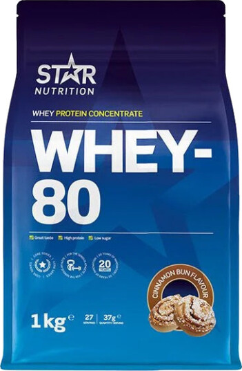 Star Nutrition Whey-80 Cinnamon Bun 1kg