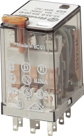 Finder Stikrelé 55.33.8.110.5000 110 V/Ac 10 A 3 Vekslere 1 Stk