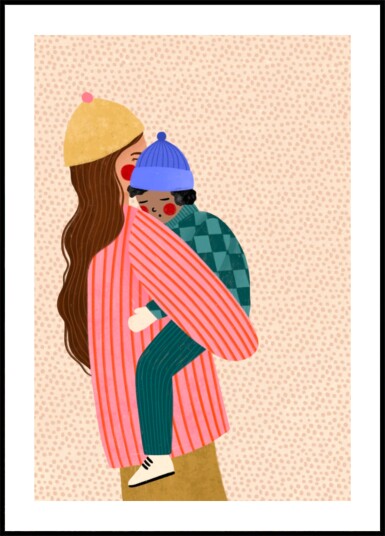 Loving Winter Embrace Plakat / 30x40 Loving Winter Embrace Plakat / 30x40