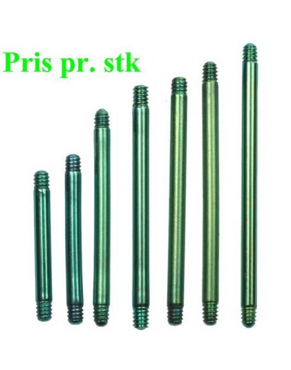 Utgått 19 x 16 mm Grønn Rett stang Titan stang