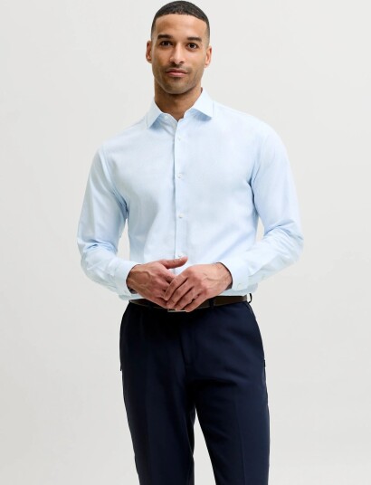 Jack & Jones Jprblaparker Detail L/S Shirt Sn Blue L