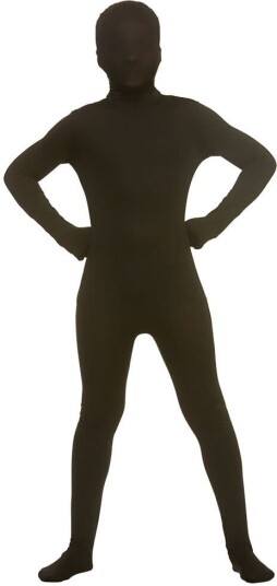Wicked Costumes Ltd Kidz Skinz Sort kostyme til barn