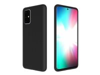 eSTUFF - Baksidedeksel for mobiltelefon - silikon - svart - for Samsung Galaxy S20+, S20+ 5G